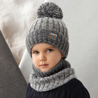 Detské čiapky - zimné - chlapčenské s nákrčnikom - (tunelom)- model - 2/833